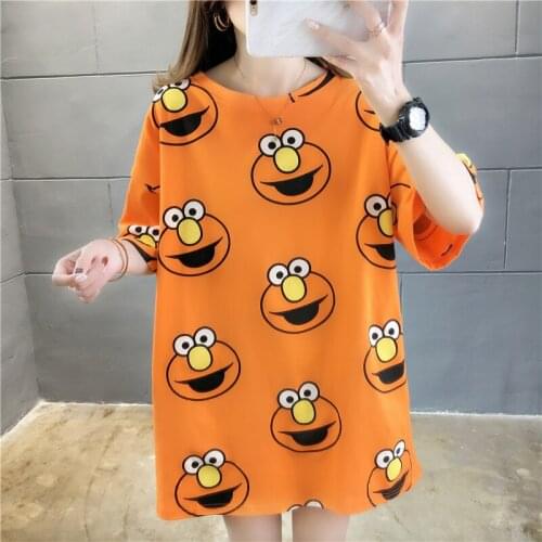 Women T-shirt cartoon 2020 new summer female T-shirt short sleeve student loose Korean style internet celebrity hot sale c33