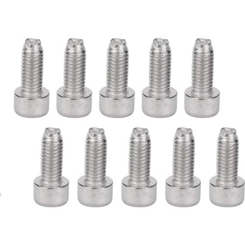 10pcs/set Aluminum Alloy Mountain Bike Water Bottle Holder Cage Screw Bolts Screw Durable Mtb Bicycle Accessories #T3P
