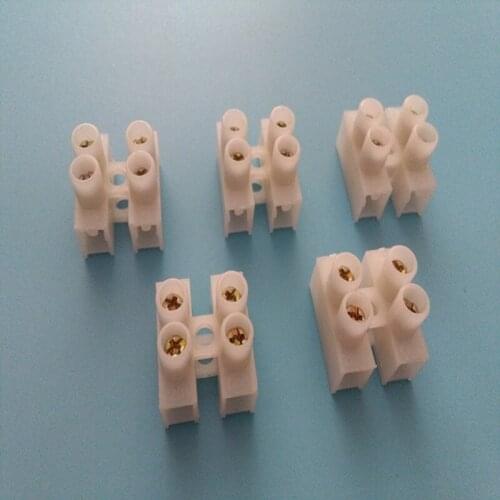 10pcs Wire connector 2-position screw-type docking terminal Universal terminal quick wire connector