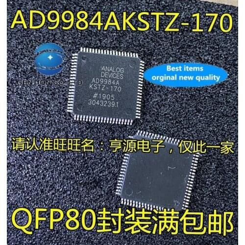 2PCS AD9984A QFP80 AD9984AKSTZ-170 integrated circuit IC/audio IC in stock 100% new and original