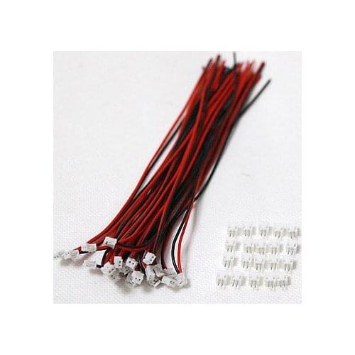 40 SETS Mini Micro ZH 1.5 2-Pin JST Connector with Wires Cables