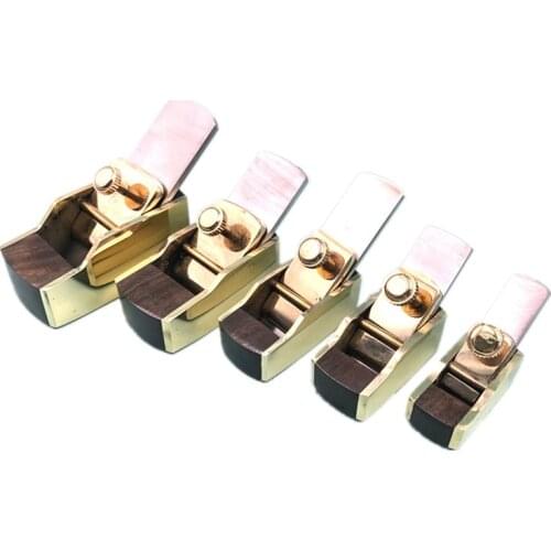 10pcs different bottom (5pcs flat +5pcs convex ) brass wrap blackwood planes
