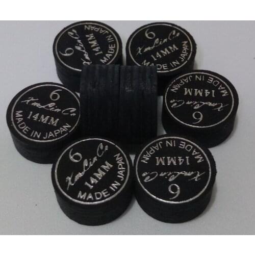 5pcs per lot 6layers black 13mm Xmlinco billiard pool cue tips
