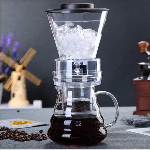 500ml de hielo reutilizable de café filtro herramientas de cafeteras con filtros de café gotero café de olla de hielo frío cafet