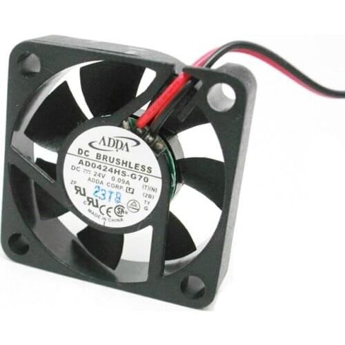 ADDA AD0424HS-G70 4CM 4010 DC 24V 5700RPM ball bearing small axial brushless cooling fan