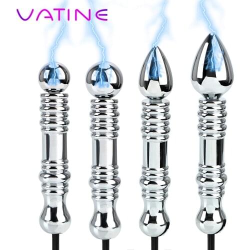 Electric Anal Plug Medical Themed Toys for Adult Game Electro Shock Metal Sex Anal Beads Vagina Massager Stimulation Sex Toys