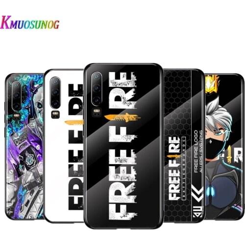 Free Fire Games For Huawei P40 P30 P20 P10 Pro Plus Lite 5G 2019 Tempered Glass Cover Shell Luxury Phone Case
