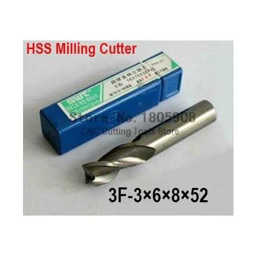 10 pcs/set 3.0MM 3 Flute HSS & Aluminium End Mill Cutter CNC Bit Milling Machinery tools Cutting tools.Lathe Tool