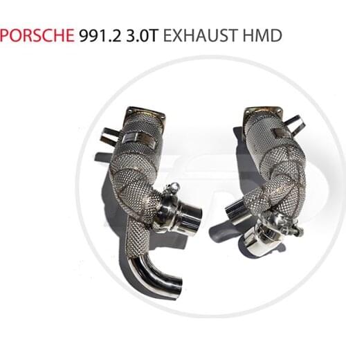 HMD Exhaust Manifold Downpipe for Porsche 991.1 991.2 997 Car Accessories With Catalytic converter Header intake manifolds