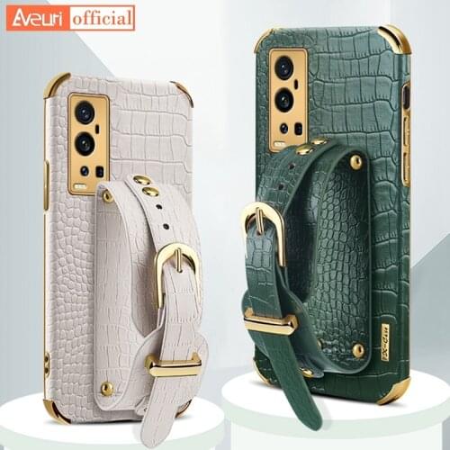 Wrist Strap Leather Phone Case For Vivo V20 SE X50 X60 Pro Plus V21 Y12 Y17 Y19 Y20 Y30 Y12S S1 iQOO 7 Z1X Z3 Neo 5 Cover Case