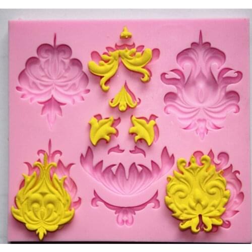 Beautiful printing scake molds soap chocolate mould for the kitchen baking clay mold FM075