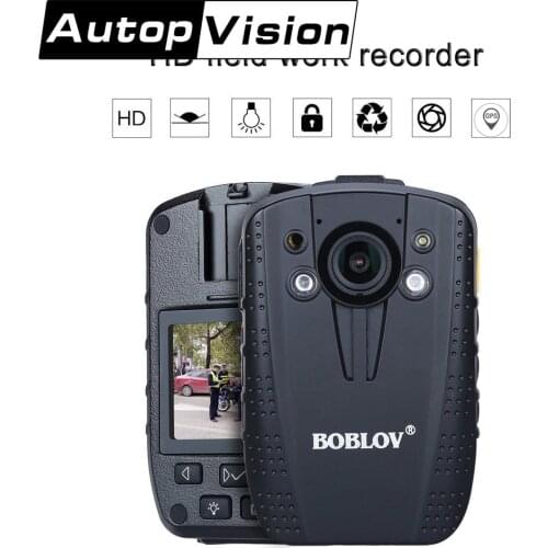 16GB Policeman Body Worn Camera Position GPS HD 1296P Field Work Recorder 2inch Screen Wearable Camcorder Night Vision DVR