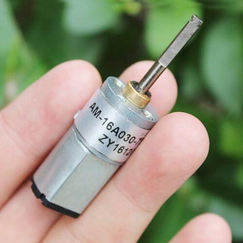 Micro 030 Gear Motor DC 6V 9V 12V Full Metal Gearbox Permanent Reducer Forward Reverse Brush Permanent Magnet Reduction Geared