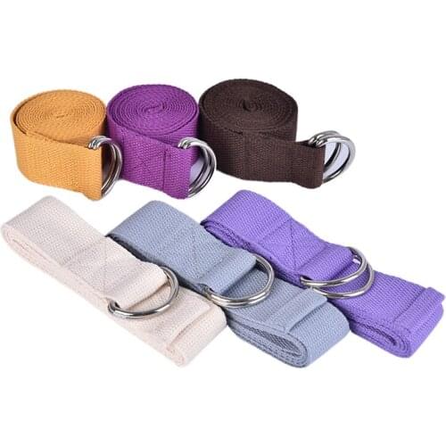 Adjustable Sport Stretch Strap D-Ring Belts Gym Waist Leg Fitness Yoga Belt