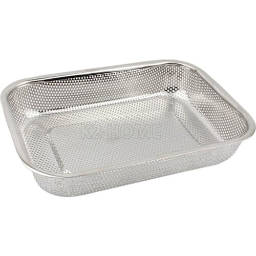 Rectangle Colander Optional Two Size Fine Mesh Strainer Washing Cleaning Strainer Perfect for Vegetable Fruit Micro Perforated