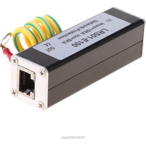 Network RJ45 monitoring equipment camera protector surge protector Protection device Arrester Mar09 21 Dropship