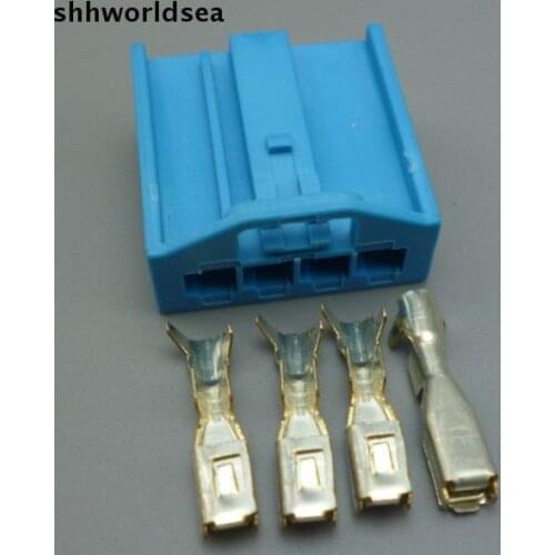 Shhworldsea 10sets 4 pin Auto female connector Car Speaker plug Auto Bass socket Car electric connector for BMW for Porsche etc