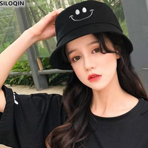 SILOQIN Lady Tide Gorras Spring Summer Match Sun Hat Fishermans Hat Fashion Teens Bucket Hats Banama Brand Sombreros New