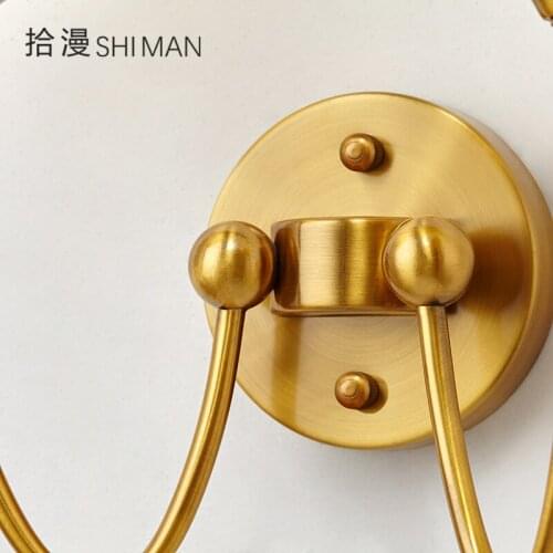 Modern Glass Ball Wall Lamp Sconce Led Bedroom Wall Light Fixture for Home Decor Nordic Foyer Living Room Corridor Luminaire E27