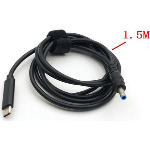 USB Type C PD Power Adapter to 4.5X3.0 Dc Plug Charging Cable for HP Stream 11 13 14 Split 13 x2 Laptop Charger New