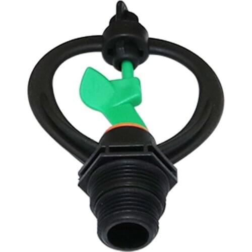 360 Degree 1/2" to 3/4" Male Thread Rotating Sprinklers Garden Agriculture Irrigation Vortex Watering Nozzles 2 Pcs