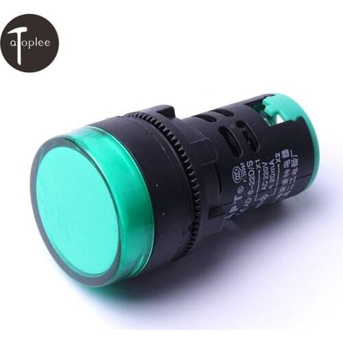 High Quality 5pcs/set Red Green Yellow Color 22mm LED Indicator Light Protective Degreee of the Head IP65 Hot Sale