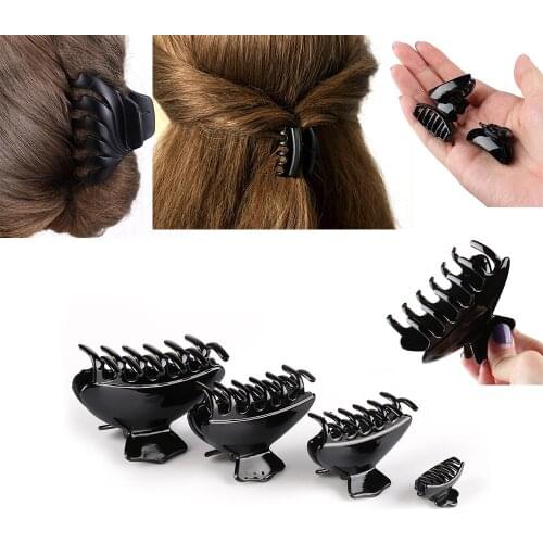 Butterfly Holding Hair Claw Bright Black Styling Tools Hair Clip Hairpins Salon Fix Hair Women Beauty Hair Accessories