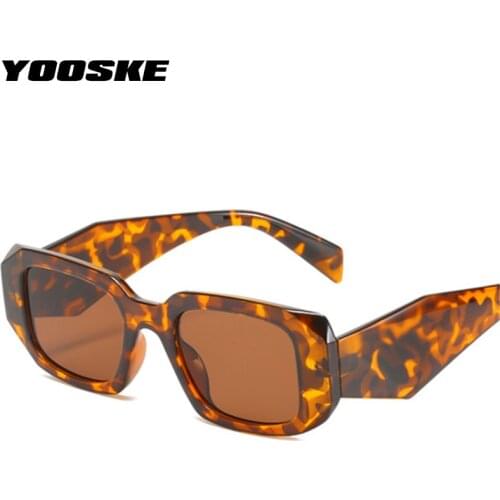 YOOSKE Brand Vintage Sunglasses Women Luxury Design Square Sun Glasses Men Trend Wide legs Eyeglasses Retro Shades UV400 Ladies