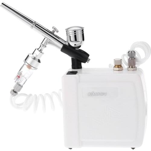 0.3mm Dual Action Airbrush spray gun Gravity Feed Compressor Kit for Pen body Paint Makeup Manicure Craft Cake Model paint Nail