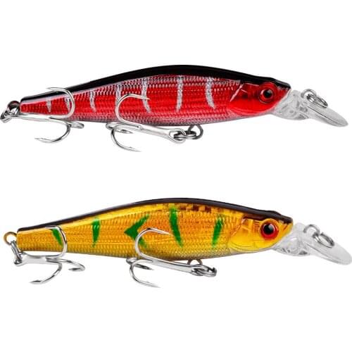 1pcs Fishing Lure Sinking Minnow Wobblers Hard Artificial Bait 3D Eyes 9cm 8g High Quality Crankbait Plastic Fish Baits Pesca
