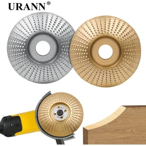 URANN 1pcs 85mm 100mm Wood Shaping Disc Grinding Wheel Rotary Disc Sanding Polish Wood Carving Disc Tools For Angle Grinder