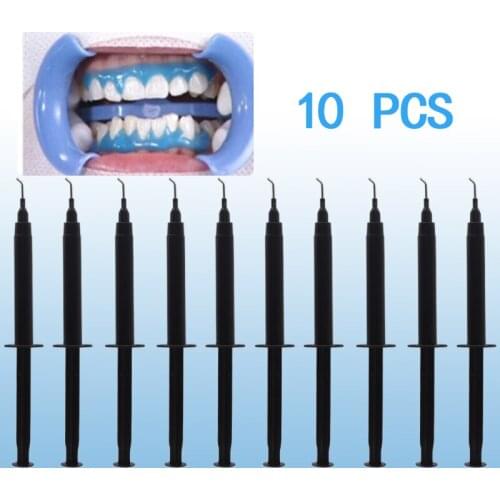 10 pcs of professional teeth whitening gum protection gel gutta percha pen replacement pen clinic gum barrier gutta dam set