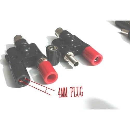 10pcs BNC female jack to 4MM Twin dual Banana Jack Female Coaxial Adapter New