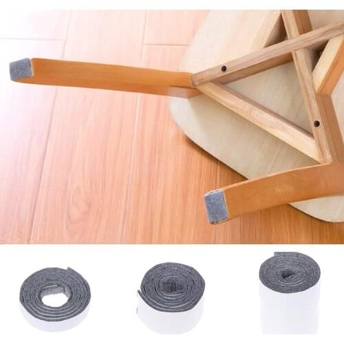 100cm/Roll Felt Furniture Leg Pad Floor Scratch Protector Anti Slip Mat for Sofa Self Adhesive Chair Table Cabinet Feet Sticker