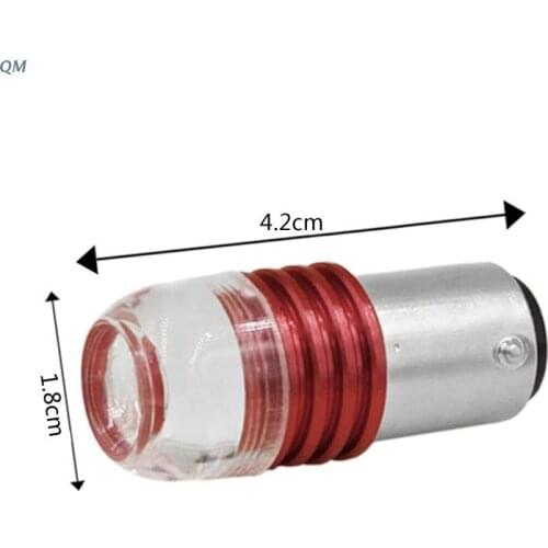 13MF 2PCS Red 1157 Strobe Flashing LED Bulb For Car Tail Brake Light Turn Signal Lamp