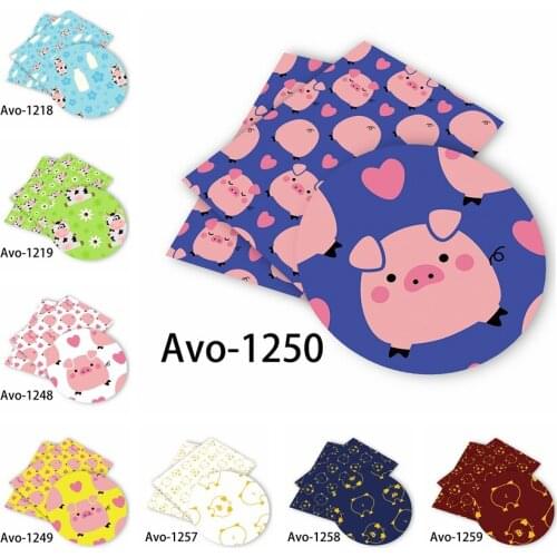 Huangtao Diy accessories 30*136cm Printed Faux Synthetic Leather for Bow,DIY handmade Materials