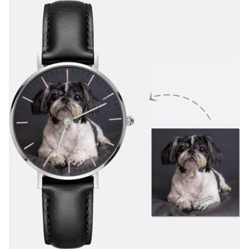 Personalized Photo Watch Leather Strap,Custom Pet Watch,Personalized Pet Watch,Personalized Custom Watch,Men Womens Watch