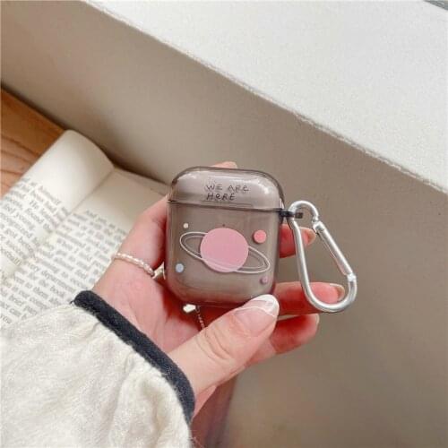 Planet Earth Case For AirPods 1 2 Pro Earphone Case Cute Soft Silicone Wireless Headphones Protection Cover For Airpods Funda