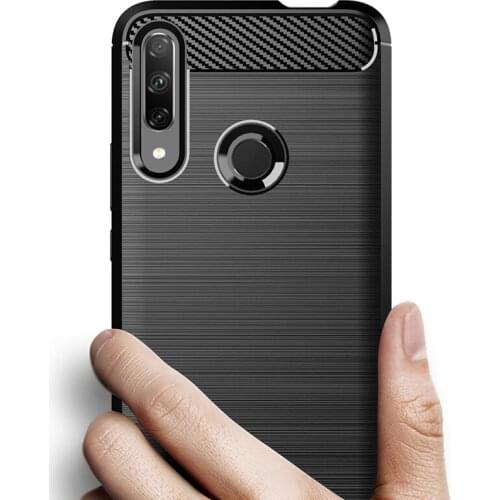 For Huawei Honor 9X Fingerprint version Carbon fiber Cover Case Bumper Case Full Protection Shockproof Bumper for 9C 9X Premium