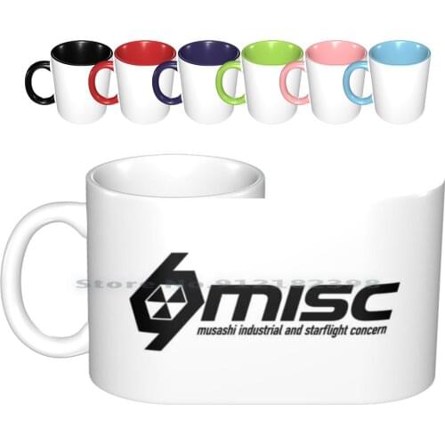 Misc Star Logo Black Ceramic Mugs Coffee Cups Milk Tea Mug Misc Star Ship Space Rsi Prospector Freelancer Creative Trending