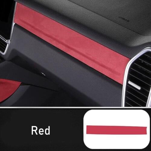 DNHFC Glove box Suede Leather Stickers Car Accessories For Porsche Cayenne 2018 2019