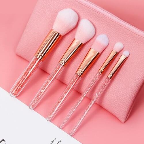 Hot Sell Colorful Makeup Brush Set Glitter Shinny Crystal Foundation Blending Power Cosmetic Beauty Make Up Tool Set