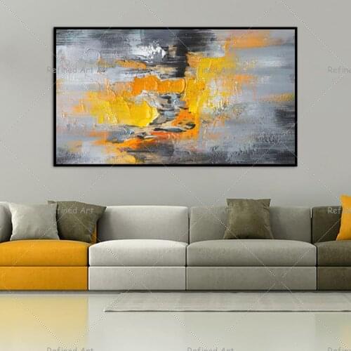 Painting on Canvas Handmade Art Abstract Oil Painting Living Room Wall Decoration Artwork