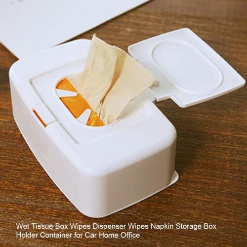 Wet Tissue Box Wipes Dispenser Wipes Napkin Storage Box Holder Paper Container for Car Home Office House Daily Storage