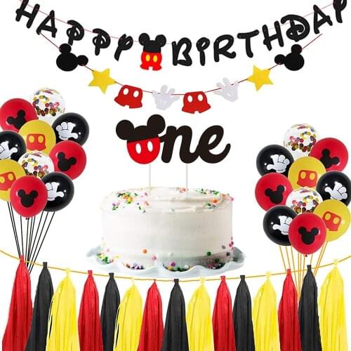 Mickey Mouse 6 kids favor Birthday Disposable tableware Party Ideas for Kids of All party supplies decorations