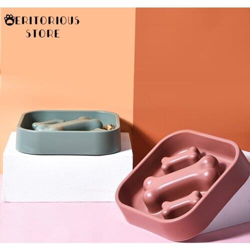 Eat Slow Dog Bowl Slow Down Eating Feeder Bath Dogs Supplies Pet Accessories Dog Cat Pet Slow Feeder Dish Bowl Prevent Obesity