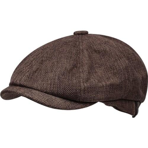 Fashion Herringbone Flat Newsboy Caps Women Men Retro British Gatsby Painters Hats Soft Wool Autumn Winter warm Octagonal Hats