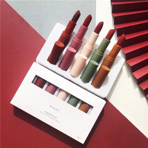 Carved lipstick set niche brand female student set box unicorn parity gift box maquiagem batom
