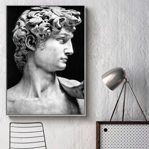 Nordic Sculpture of David Canvas Paintings on The Wall Art Posters and Prints Art Wall Canvas Picture for Living Room Decorative