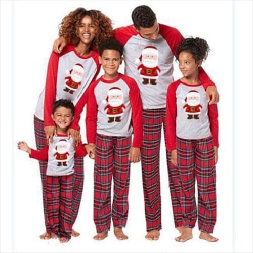 2021 Xmas Family look Clothes Family Christmas Pajamas Set Family Matching Clothes Adult Kids Baby Pajamas Sleepwear